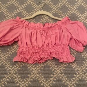 Cute pink going out top